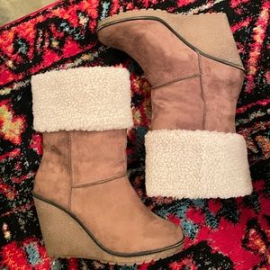 Sibecca Fur Wedge - Winter Boot